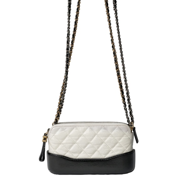 Chanel Gabrielle Double Zip Clutch with Chain Quilted Aged Calfskin - Picture 2 of 12